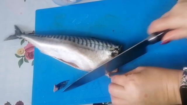 Скумбрия маринованная/ быстрый рецепт
