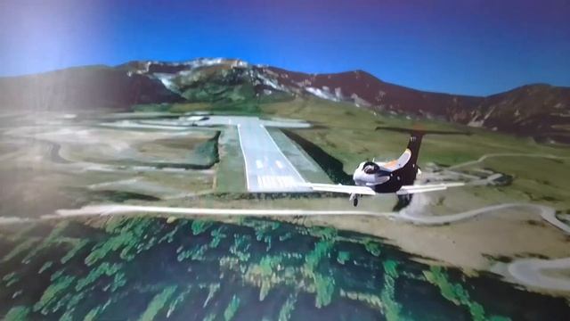 Посадка в опасном аэропорту Куршевель (Франция) GeoFS смотреть онлайн