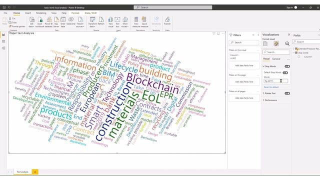 How to add custom stop words to Power BI point cloud? (Part one) смотреть онлайн