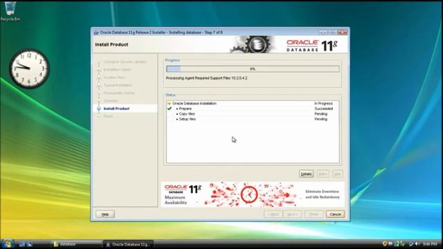 Oracle 11g Enterprise Installation.