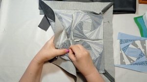 Крутая  ,красивая идея из  блоков . Сшита  на основе блока крученный колодец..100 % легко шить.