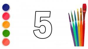 учимся писать печатные цифры, цифры от 1 до 9 / learning 123, how to write numbers from 1 to 9