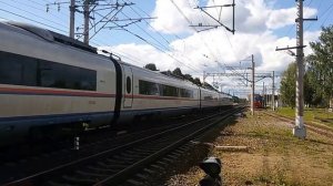 ЭВС2-04 "Сапсан" проследует станцию Дорошиха