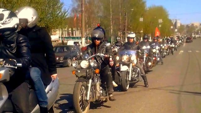 Байкеры, Киров, Московская, 10.05.2015, 13:30 смотреть онлайн