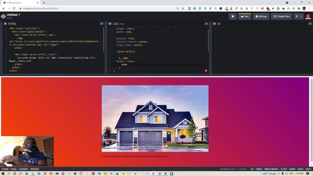 How to create a glass effect HTML/CSS смотреть онлайн