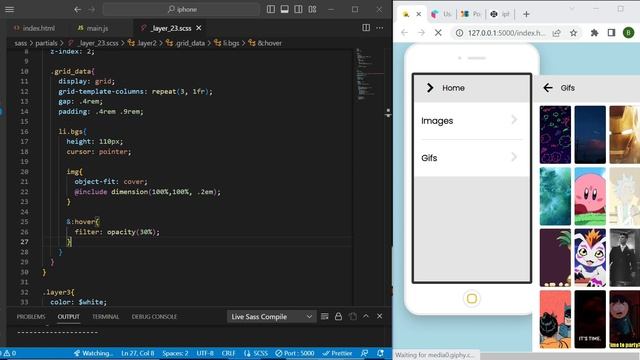SASS iPhone design with Real-Time Clock and Dynamic Backgrounds смотреть онлайн