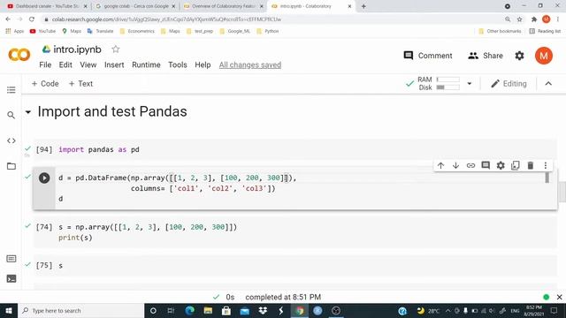 Python: First Day with Python | Introduction to Python | Getting Started with Google Colab || 01