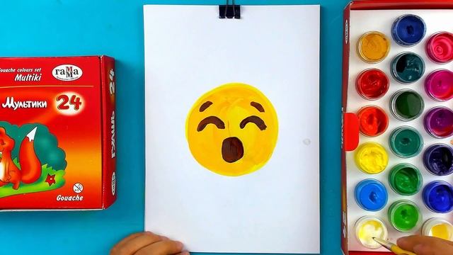 Просто рисуем СМАЙЛИК плачет