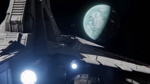 Republic Venator Class Star Destroyer Fleet Exiting Hyperspace - Short Animation