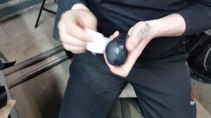 Перетяжка ручки КПП в натуральную кожу