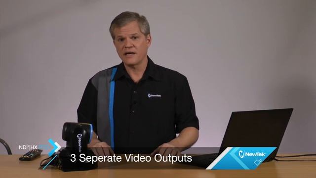 NewTek NDI® PTZ1 Camera - Connect, capture and control with a single cable