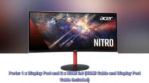 Acer Nitro XZ342CK Pbmiiphx 34" 1500R Curved WQHD (3440 x 1440) VA Gaming Monitor with AMD Radeon