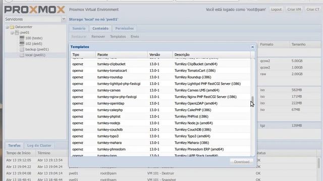 18 - Criando Containers - Curso completo Proxmox V. 3, 4 e 5 смотреть онлайн