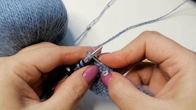Красивая теплая повязка спицами  из пуха норки. Подсказка по размерам под видео