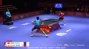Wang Manyu vs Manika Batra | ITTF World Team Table Tennis Championships Finals Busan 2024