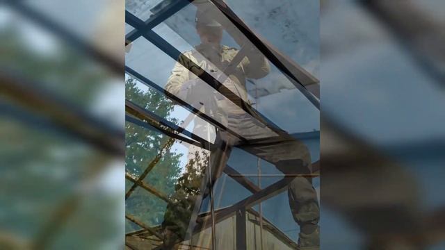 Каркас для навеса с геометрией