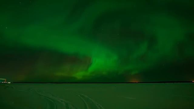 Полярное сияние над Печорой.. смотреть онлайн