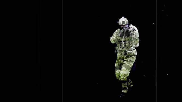 Демонстрационный образец Боевого Экзоскелетного Комплекса.