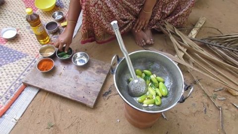 Cooking Bilimbi Recipe / Indian Village Cooking / Best Indian Village Food /Bilimbi pickle Recipe