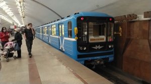 Новосибирский метрополитен. Состав 0035-7839-9873-0034, первые дни на линии после КР