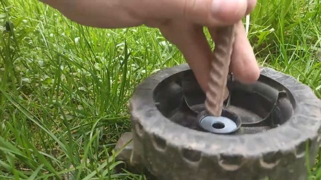 Wheels Ремонт колес старой газонокосилки.