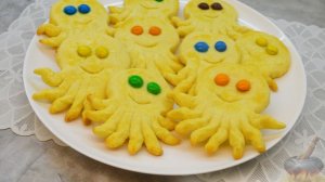 Вызывают улыбку и аппетит!)
ПЕЧЕНЬЕ "ОСЬМИНОЖКИ"