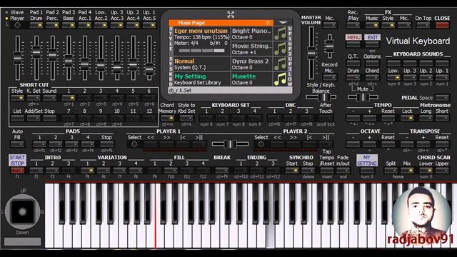 Əgər məni unutsan - KORG PA4X - PC смотреть онлайн
