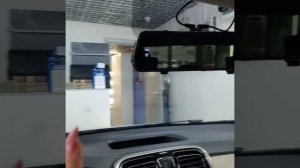 Renault Logan - установка зеркала с регистратором и камерой заднего вида