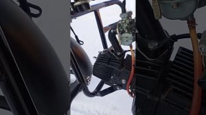 запуск мопеда нордвинг зимой без аккумулятора.