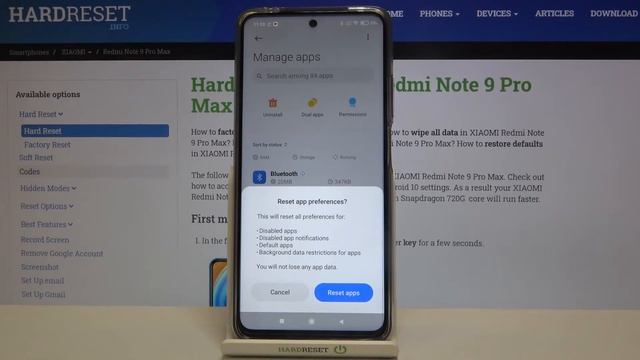 How to Restore App Preferences on XIAOMI Redmi Note 9 Pro Max – Default App Preferences смотреть онлайн