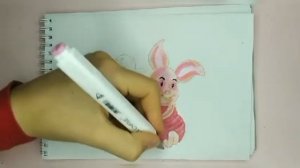 Урок по рисованию маркерами. Скетч поросенок ? скетчинг ? мастер класс