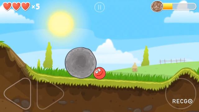 Несносный КРАСНЫЙ ШАР против черного квадрата. Красный шар 4. Мультик Red Ball 4. Уровень 1-5