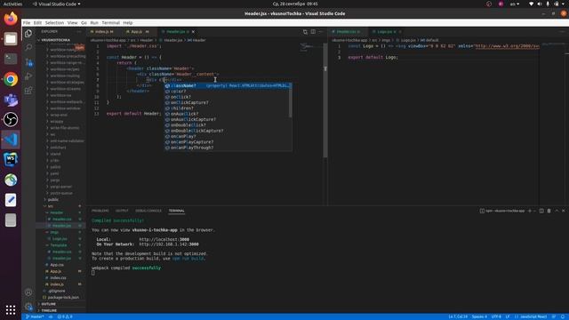 6.1 урок React: (решение) сделал хедер за 30 минут! емае как долго это оказалось смотреть онлайн