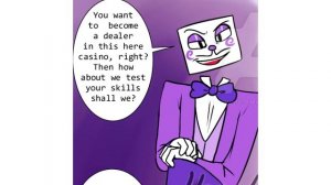 Sweet Wagers Part 1 (Casino Cups AU) {Cuphead Comic Dub} With Mugman, King Dice, And Wheezy!
