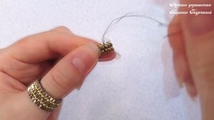 Ф̲а̲к̲т̲у̲р̲н̲о̲е̲  КОЛЬЦО Из Бисера ? Мозаичное плетение |  DIY Seed Beads Ring
