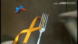 Как сделать БАНТИК на вилке / DIY