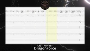(Guitar Backing Track With Tabs) DragonForce - Cry Thunder