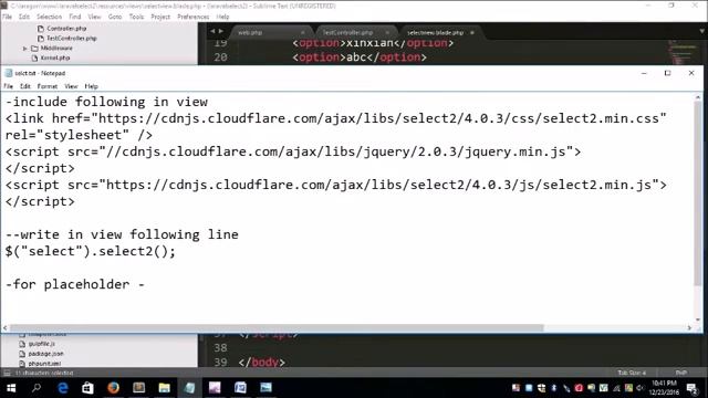 Laravel search in select Box using jquery  select2