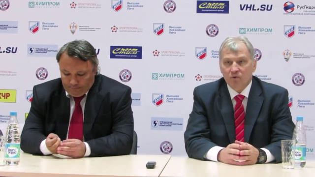 Пресс конференция главных тренеров ХК "Сокол" и ХК "Ростов" по итогам игр 27-28.09.15 смотреть онлайн