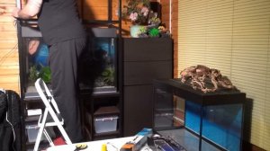 Мраморная крошка VS кварцевой. Часть 5. Установка фильтра, терморегулятора и компрессора в аквариум