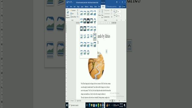 IMAGE INSERT IN MS WORD IN ANY STORY,POEM|#photoshop #msword #footer #excel #Velcocomputerknowledge