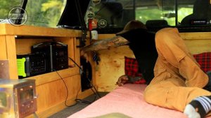 Overland Truck Camping In A Thunderstorm With Heavy Rain