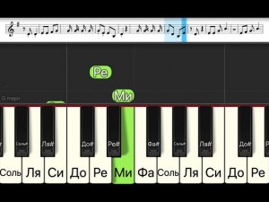 Сплин - Выхода нет (легкая песня одним пальцем на пианино + ноты)