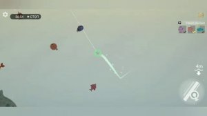 Пытаюсь поймать большую рыбу в игре рыбалка и жизнь