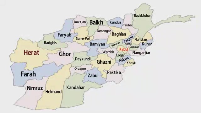 Afghanistan 34 Provinces
