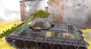 Бой на танке Т-34-57 в War Thunder.