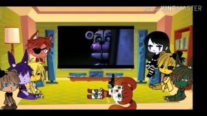 Fnaf 1 +Puppet+Springtrap +Baby react Evry FNaF Character in a Nutshell