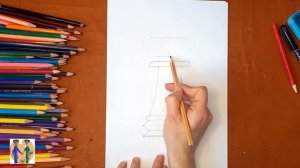 Как нарисовать ферзя (королеву) из шахмат. Онлайн-школа рисования "Малевашки"