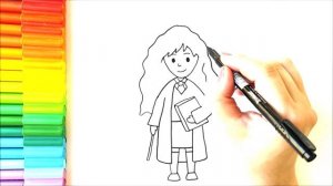 Рисунок Гермионы - Рисунок Гермионы Гарри Поттера - Как нарисовать Гермиону