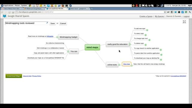 free online mind mapping tools and google shared spaces смотреть онлайн